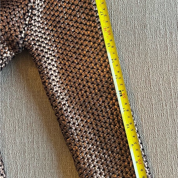 Saks Fifth Avenue Gold Metallic Knit Sweater - Picture 7 of 7